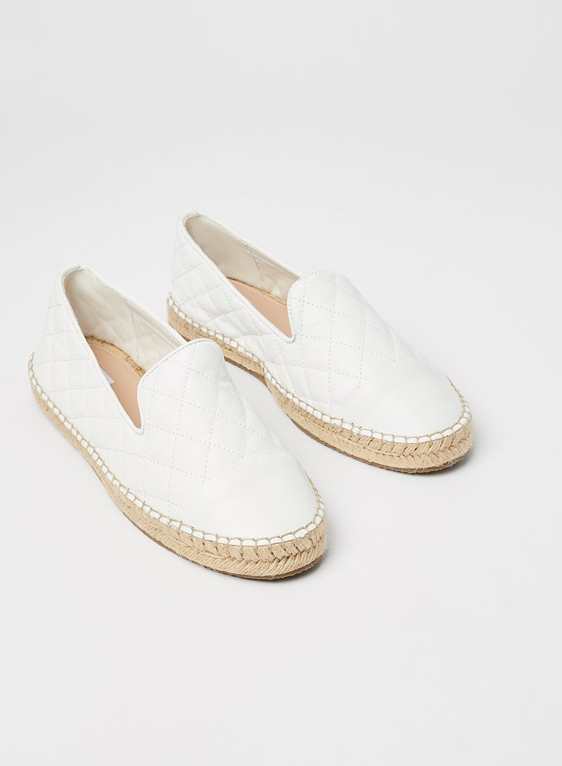Dune LONDON Quilted Espadrilles White  - Image 3