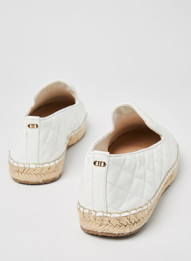 Dune LONDON Quilted Espadrilles White  - Image 2