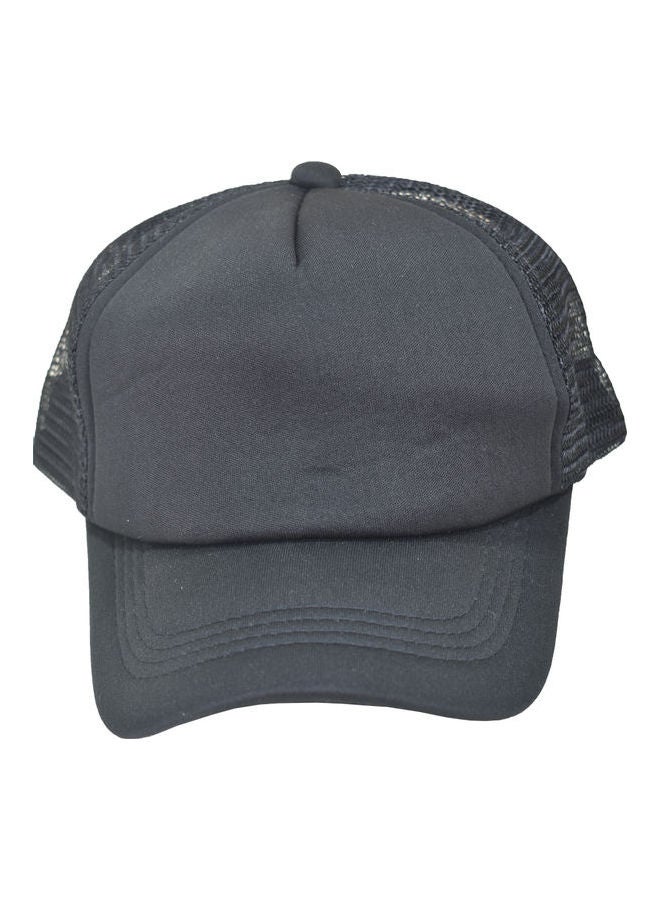 Sporty Baseball Cap Black - Image 1