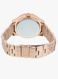 جس ساعة يد بعقارب طراز W0335L3 - قياس 40 مم - لون ذهبي وردي للنساء  - Image 2