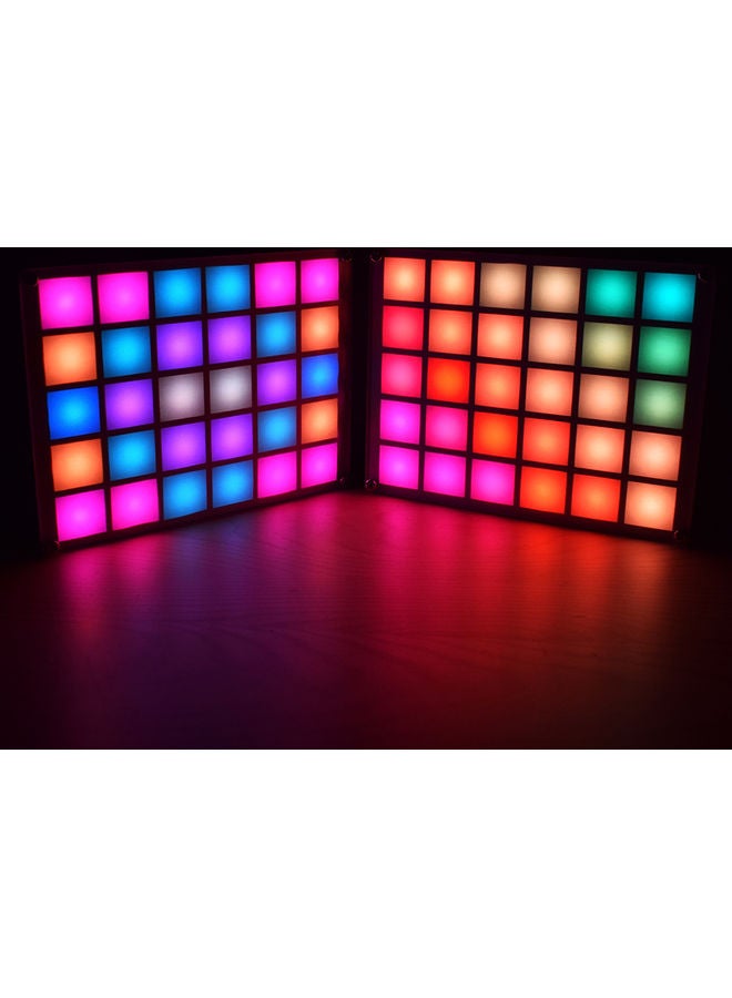 Generic - Multi-function LED Music RGB Colour Palette Clock Multicolour - Image 1