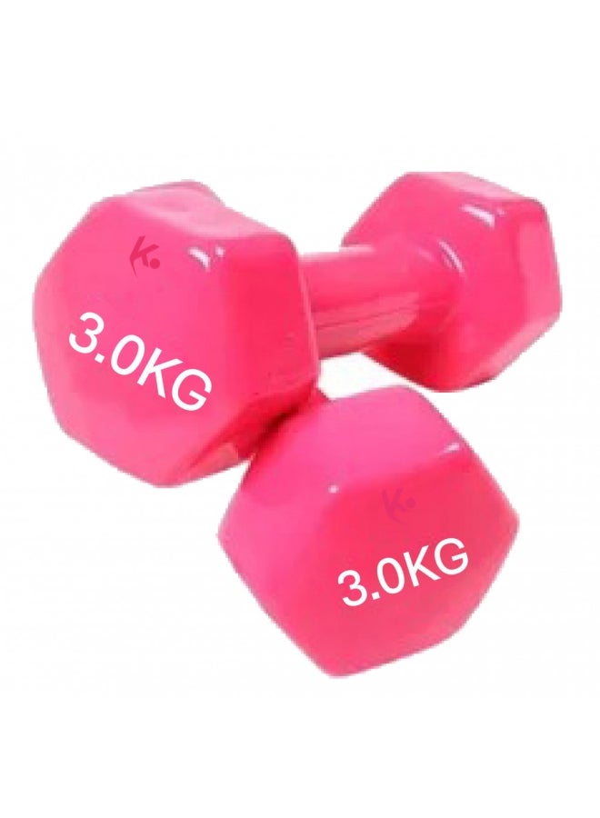 2-Piece Weight Lifting Training Dumbbell 2 x 3kg
