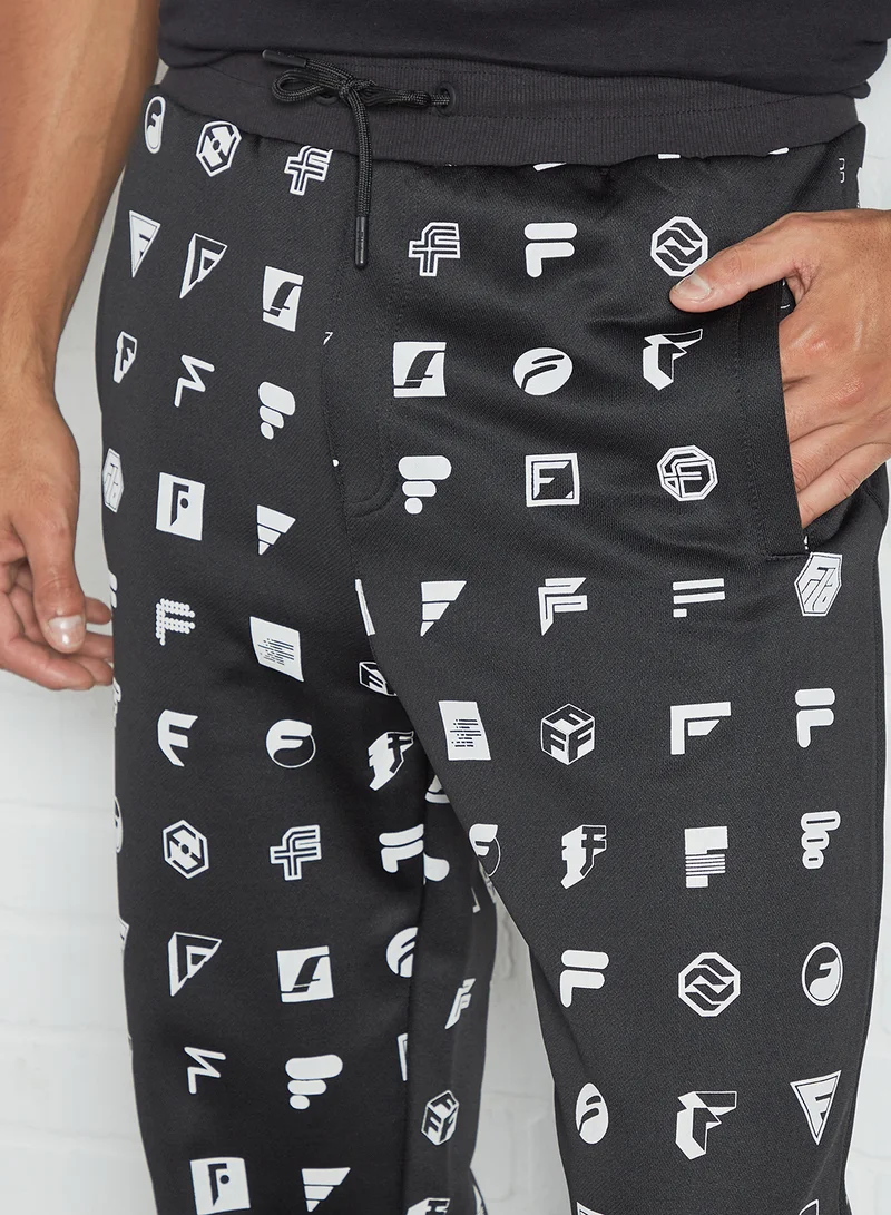 FILA Monotone Icon Sweatpants Black