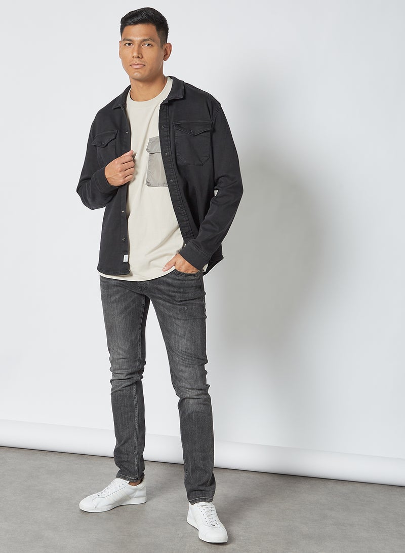 Native Youth Utility Pocket T-Shirt Grey  - Image 2