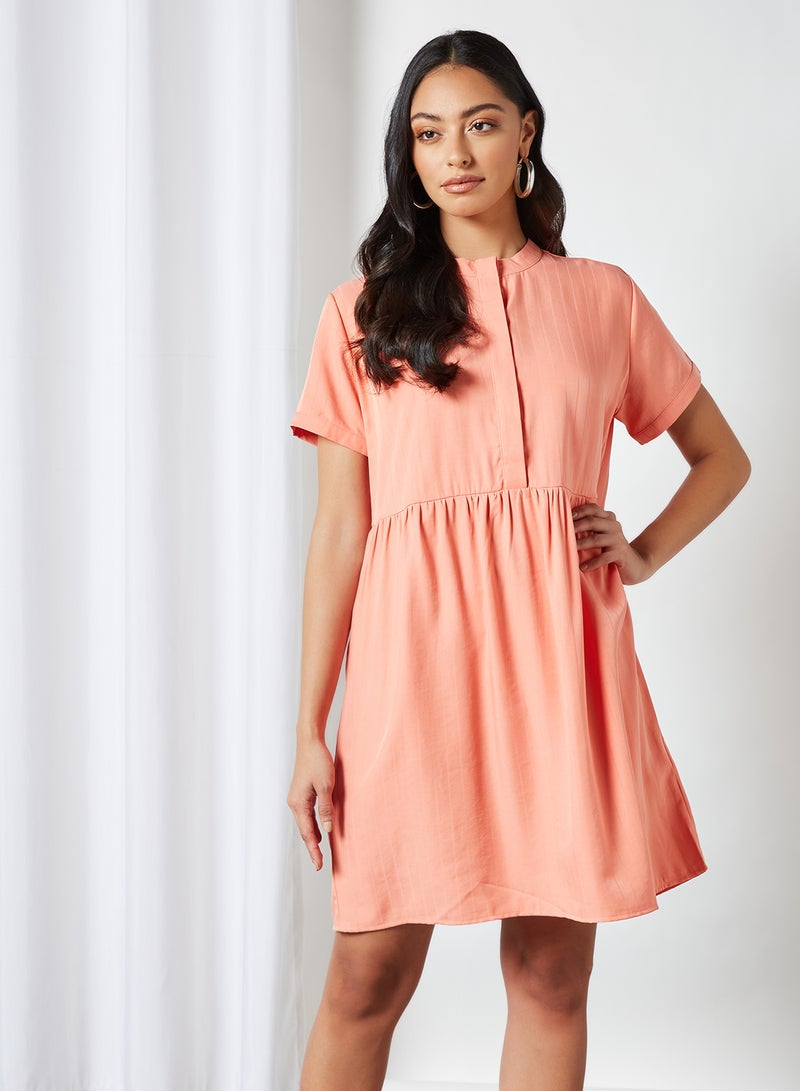 Native Youth Basic Swing Dress Peach  - Image 1