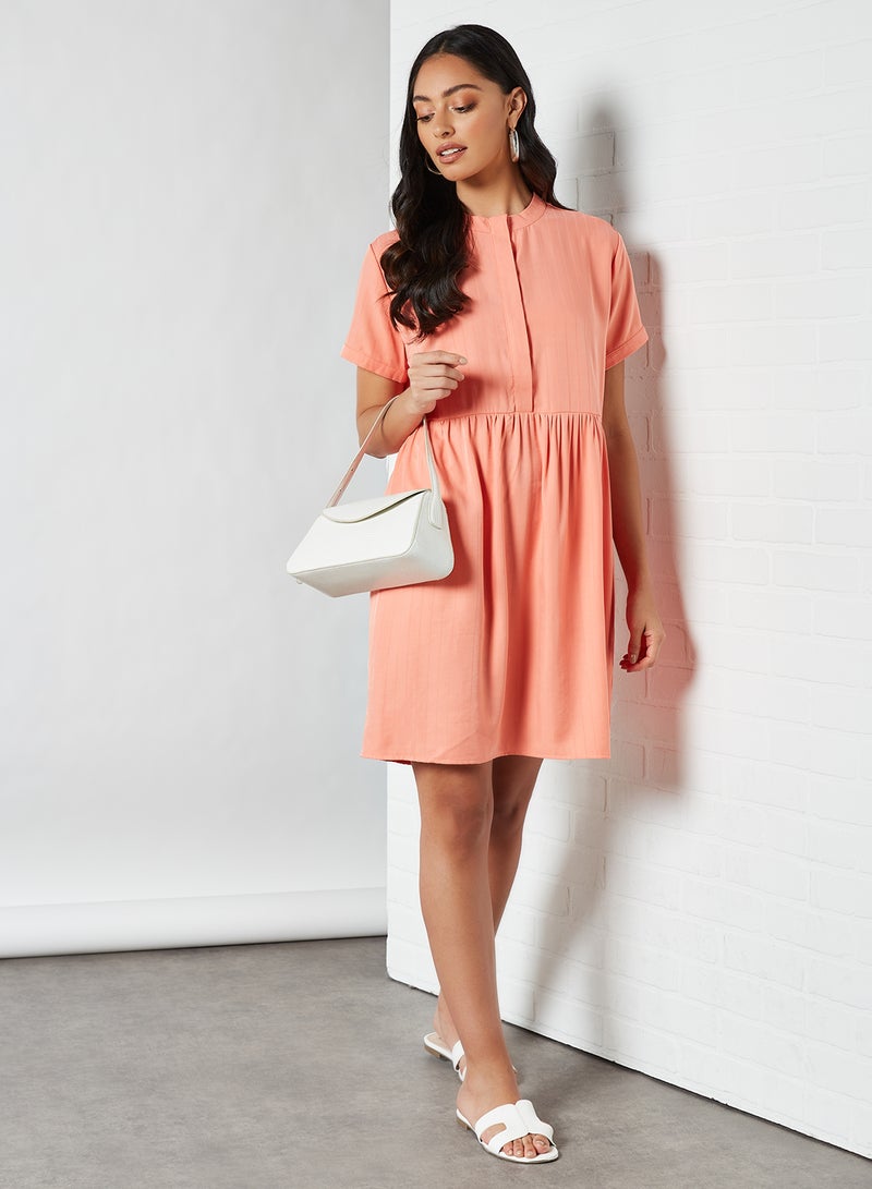 Native Youth Basic Swing Dress Peach  - Image 2