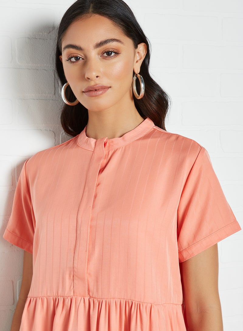 Native Youth Basic Swing Dress Peach  - Image 3