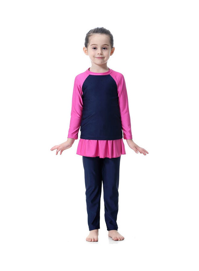 Swimwear Burkini With Pyjama Blue/Pink  - Image 1