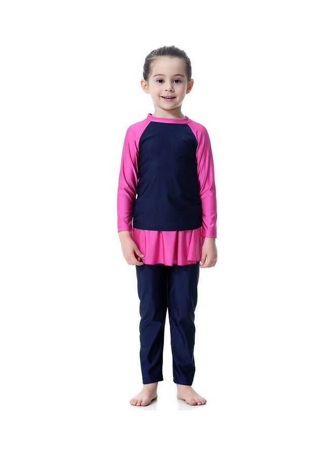 Swimwear Burkini With Pyjama Blue/Pink  - Image 3