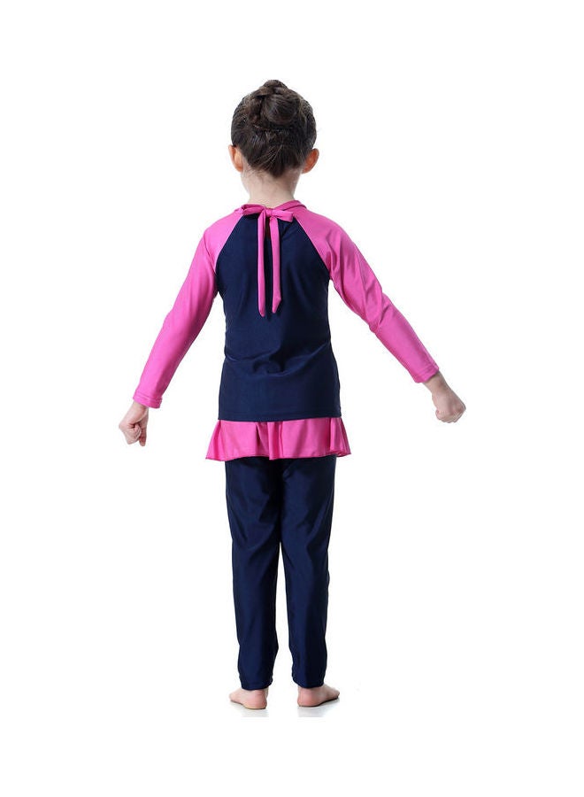 Swimwear Burkini With Pyjama Blue/Pink  - Image 4