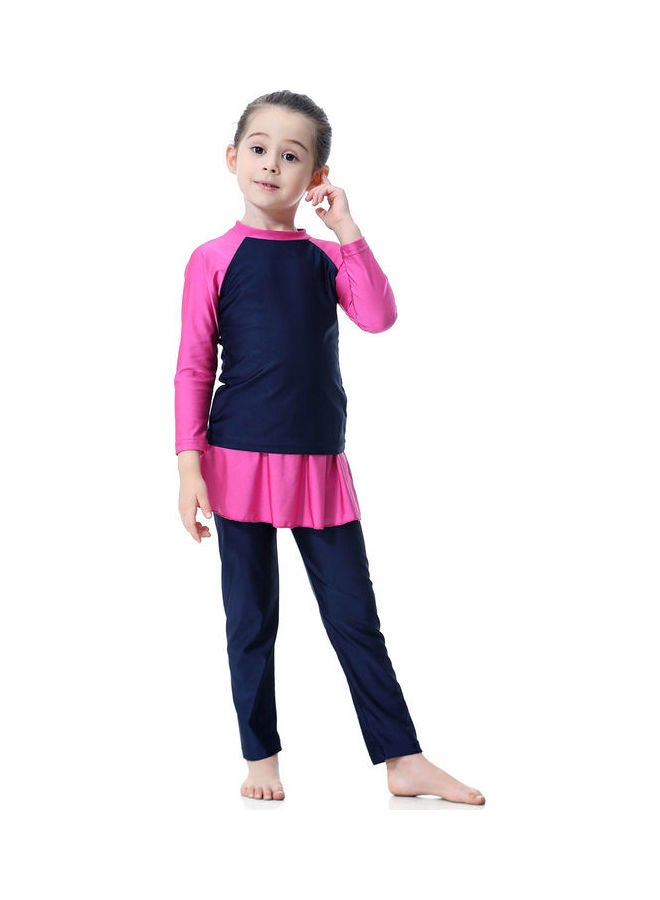 Swimwear Burkini With Pyjama Blue/Pink  - Image 5