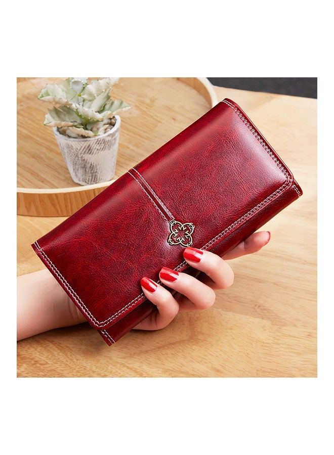Generic Stylish Designed Wallet Red  - Image 2