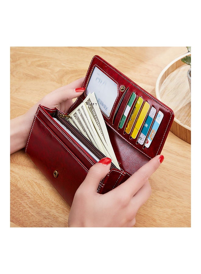 Generic Stylish Designed Wallet Red  - Image 4