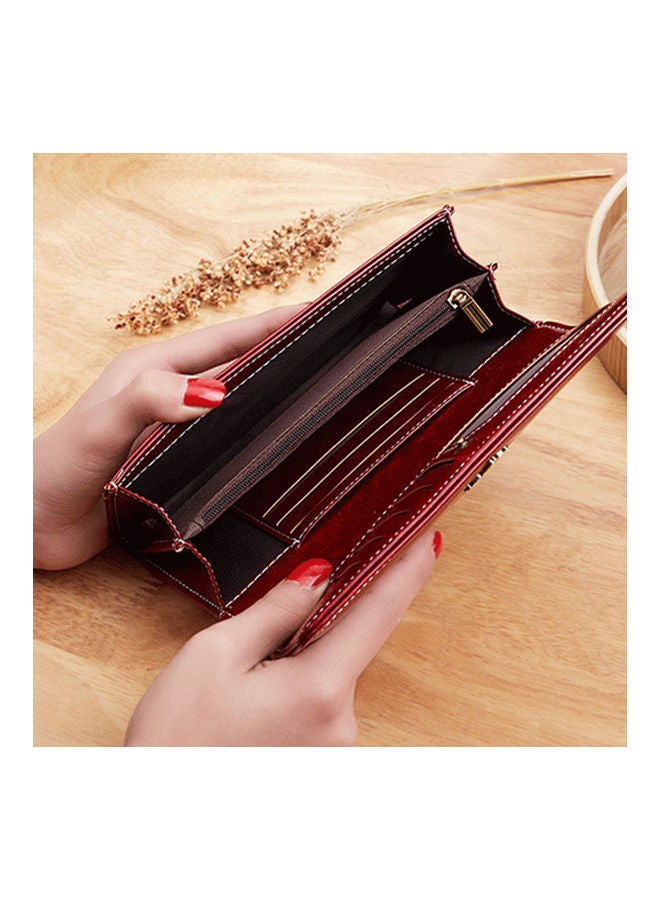 Generic Stylish Designed Wallet Red  - Image 5