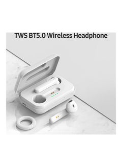 Generic 5.0 Bluetooth Wireless Sport Sweatproof Earbuds White  - Image 1