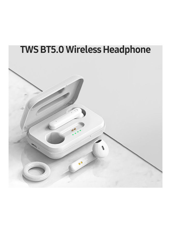 سماعة إيربادز لاسلكية رياضية مضادة للتعرق تعمل بتقنية البلوتوث 5.0 أبيض - Image 1