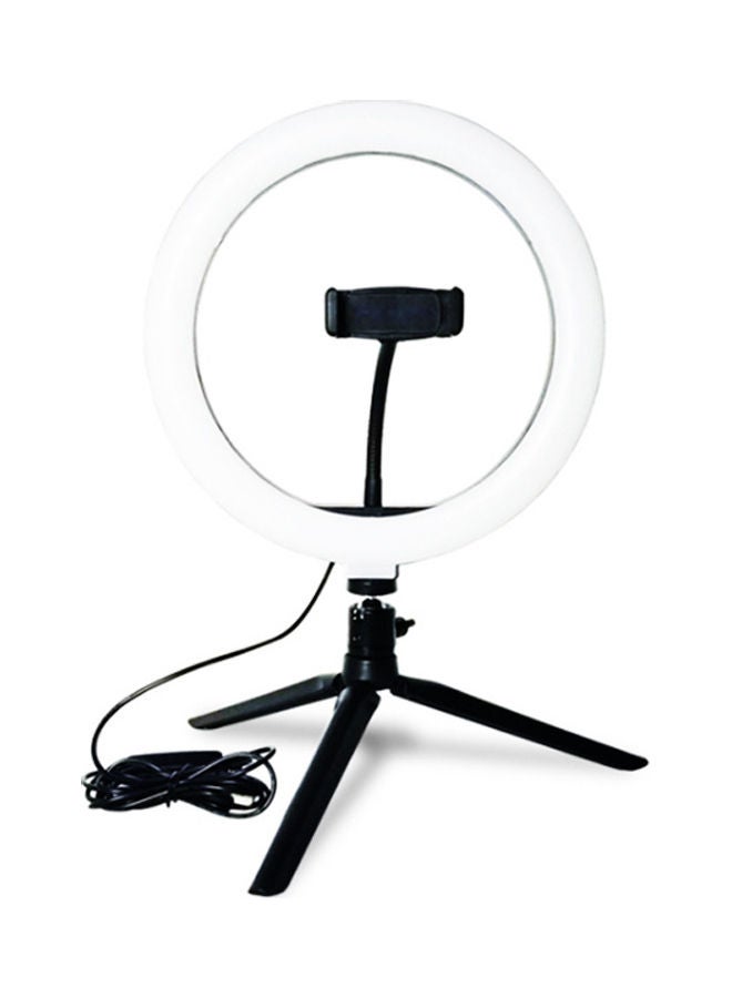 ماركة غير محددة حلقة بإضاءة LED بمنفذ USB أبيض/ أسود  - Image 1