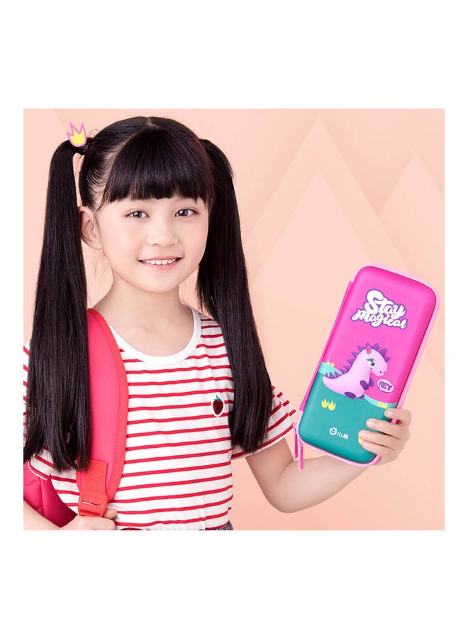 Zip Closure Pencil Case Pink  - Image 1