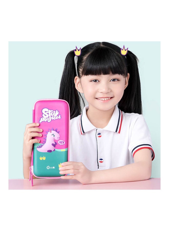 Zip Closure Pencil Case Pink  - Image 2