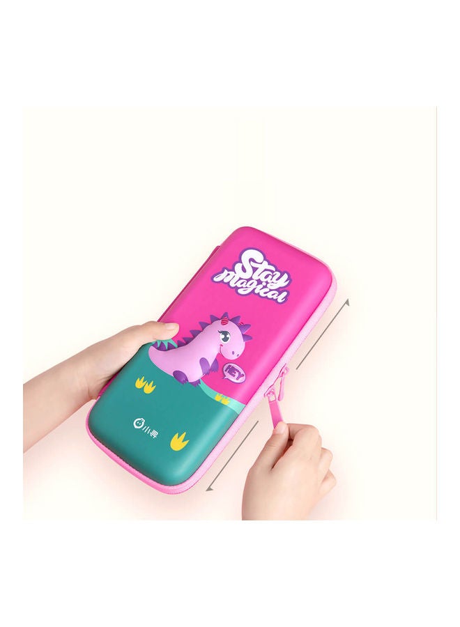 Zip Closure Pencil Case Pink  - Image 5