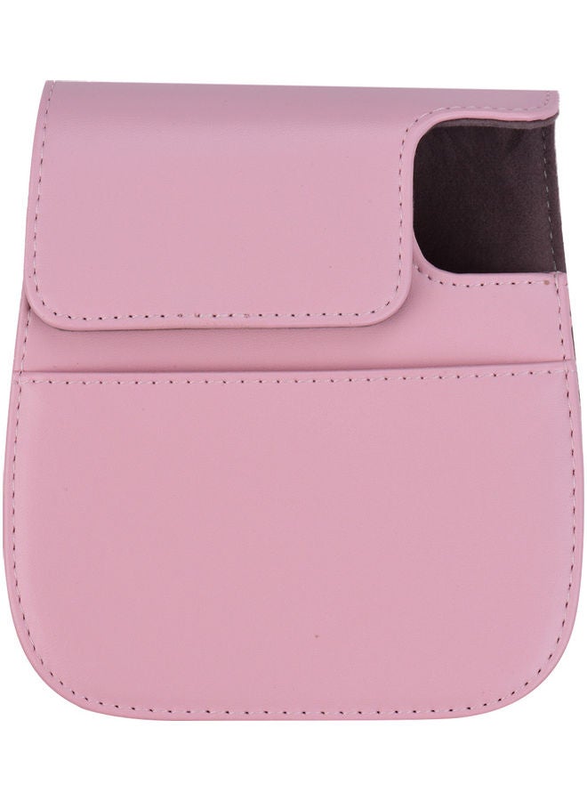 Generic PU Leather Camera Case With Strap For Fujifilm Instax Mini 11 Pink  - Image 4
