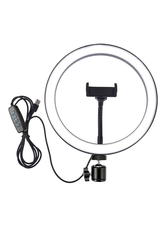 LED Selfie Ring Light White/Black - Image 1
