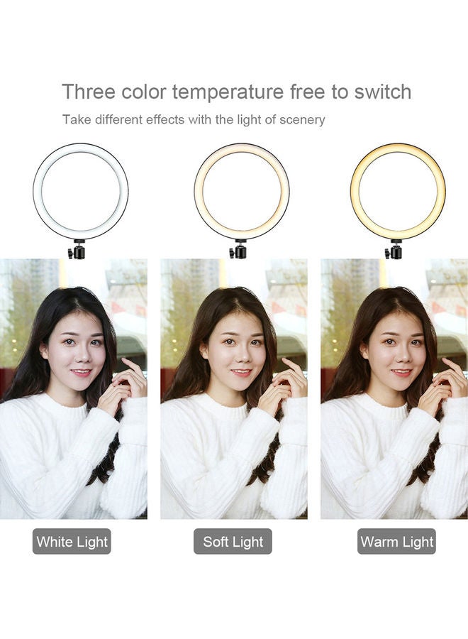 LED Selfie Ring Light White/Black - Image 3