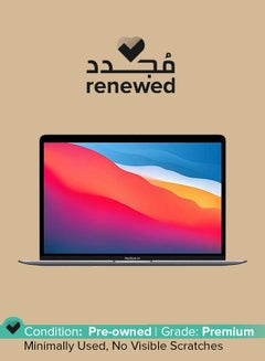 Apple Renewed - Macbook Air (New 2020) Laptop With 13-Inch Display, Apple M1 Chip with 8-Core Processor and 7-core Graphics/8GB RAM/256GB SSD/English Keyboard Space Grey  - Image 1