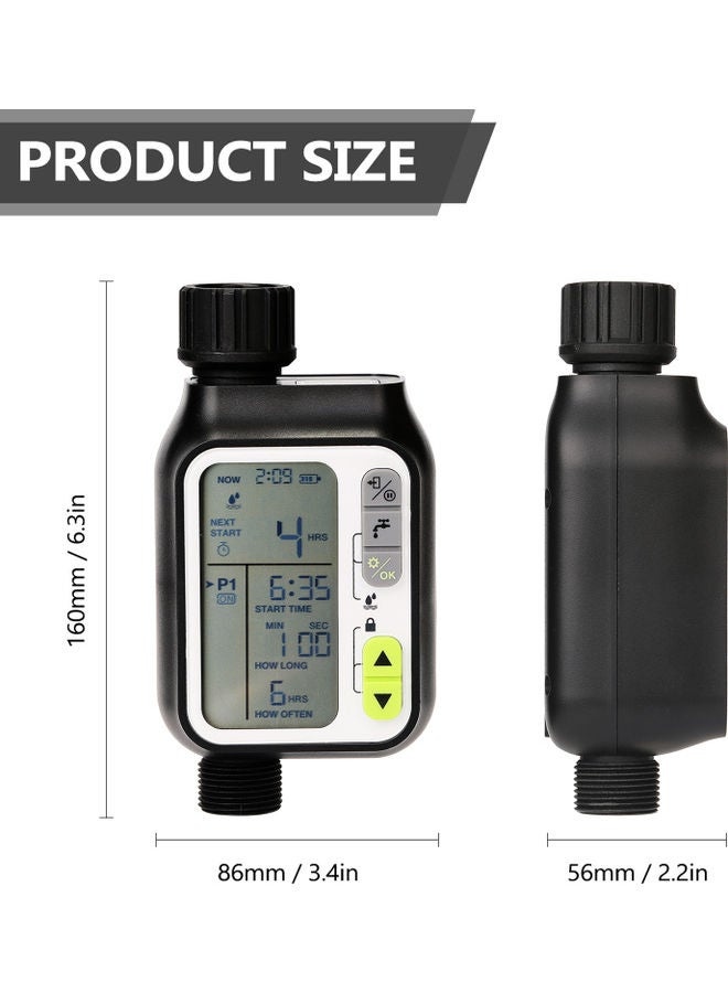 Large Screen Multifunctional Timing Watering Device Black/Grey  - Image 2