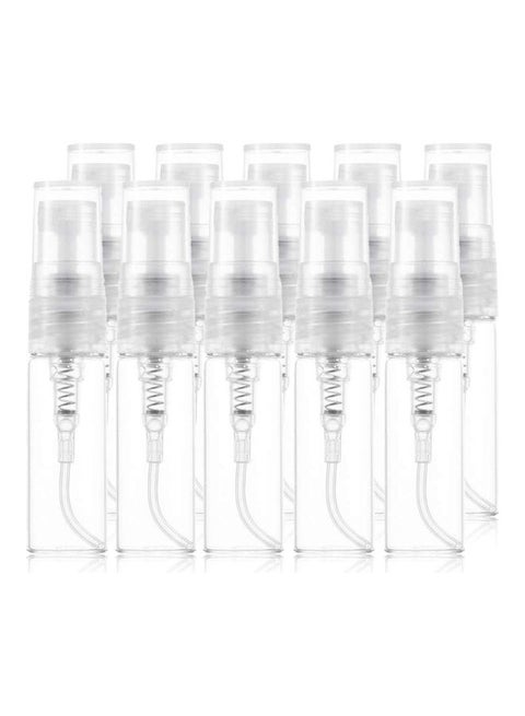 10-Piece Glass Spray Bottle Clear