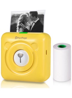 PeriPage Portable Bluetooth Connection Wireless Mini Thermal Photo Printer Yellow  - Image 1