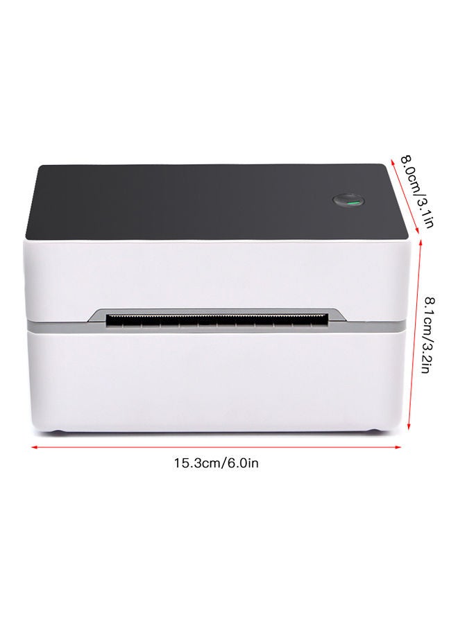 Aibecy - Desktop Shipping Label Printer High Speed USB Direct Thermal Printer Label Maker Sticker 40-80mm Paper Width for Shipping Postage Barcodes Labels Printing Compatible with Amazon Ebay Shopify FedEx USPS Etsy White/Black - Image 1