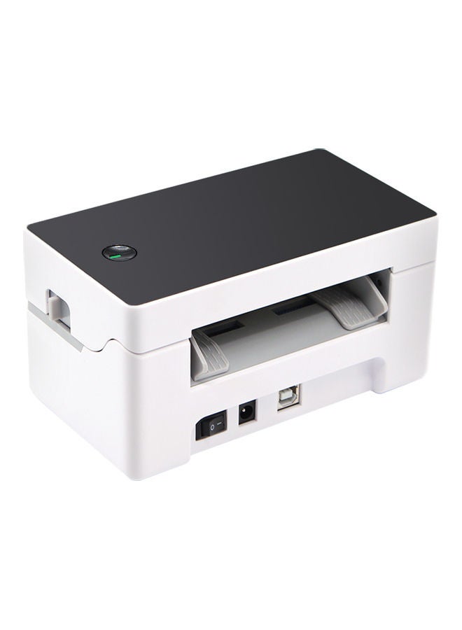 Aibecy - Desktop Shipping Label Printer High Speed USB Direct Thermal Printer Label Maker Sticker 40-80mm Paper Width for Shipping Postage Barcodes Labels Printing Compatible with Amazon Ebay Shopify FedEx USPS Etsy White/Black - Image 1