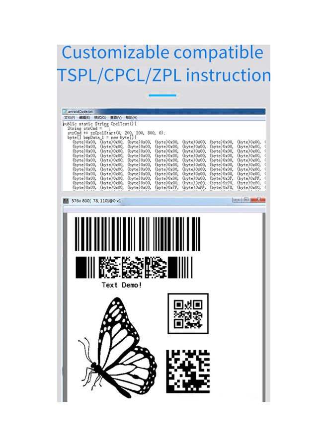 Aibecy - Desktop Shipping Label Printer High Speed USB Direct Thermal Printer Label Maker Sticker 40-80mm Paper Width for Shipping Postage Barcodes Labels Printing Compatible with Amazon Ebay Shopify FedEx USPS Etsy White/Black - Image 1