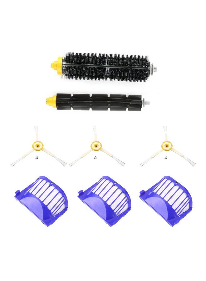 8-Piece Vacuum Cleaner Replacement Accessories Kit Set For Roomba 620 630 650 660 NA-H10355 Multicolour  - Image 1