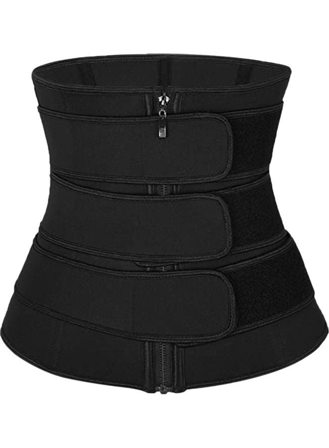 حزام لتمارين الخصر مزود بسحاب للإغلاق XXL