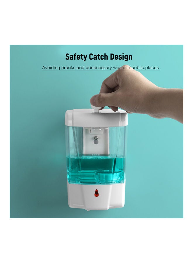 Wall-Mounted Automatic Soap Dispenser NA-H3704 White/Clear - Image 2