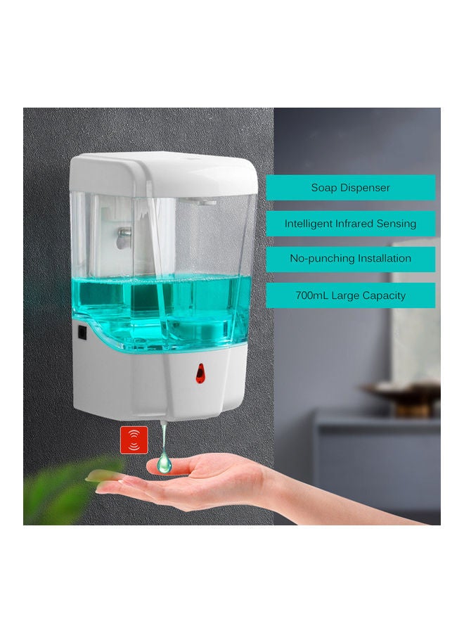 Wall-Mounted Automatic Soap Dispenser NA-H3704 White/Clear - Image 3