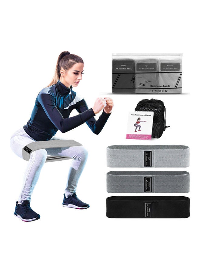 Generic 3-Piece Exercise Resistance Band With Carry Bag  - Image 2