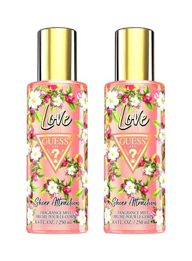 GUESS 2-Piece Love Sheer Attraction Body Mist Set 2x250ml - Image 1