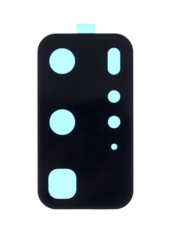 دراجون لاصقة حماية لعدسة الكاميرا من زجاج مقوى مع إطار معدني لكاميرا هاتف هواوي P40 برو أسود - Image 1