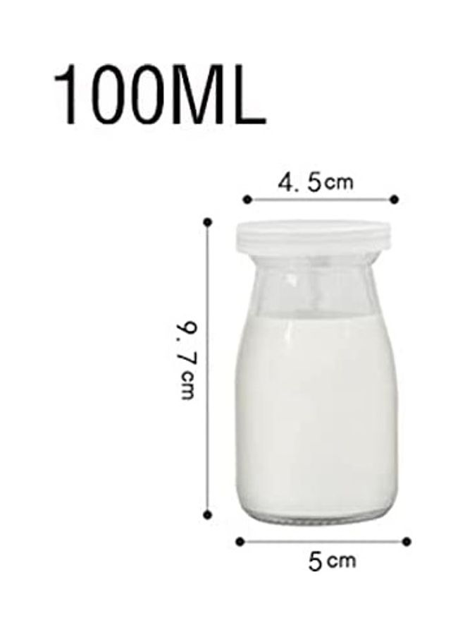12-Piece Glass Bottle With Lid Clear  - Image 2