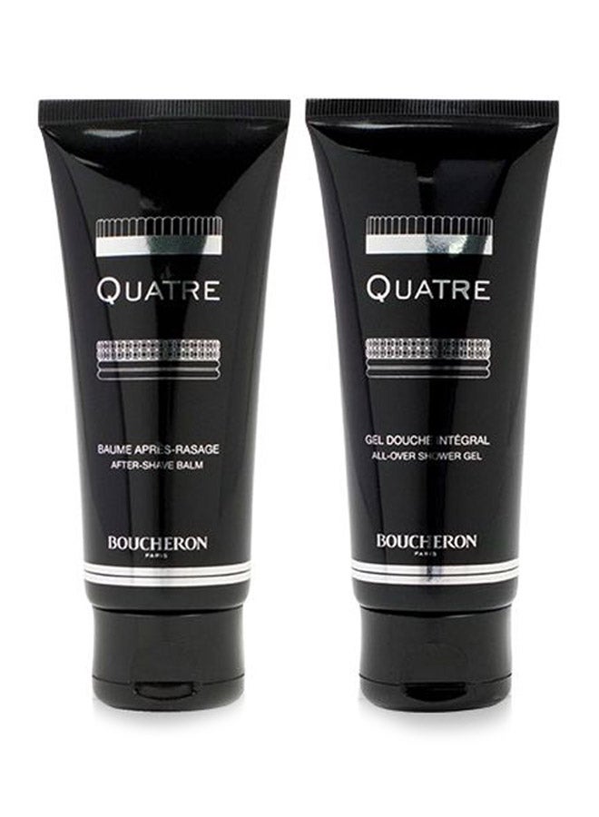 BOUCHERON - 3-Piece Quatre Gift Set EDT 100ml, After Shave Balm 100ml, All Over Shower Gel 100ml - Image 1