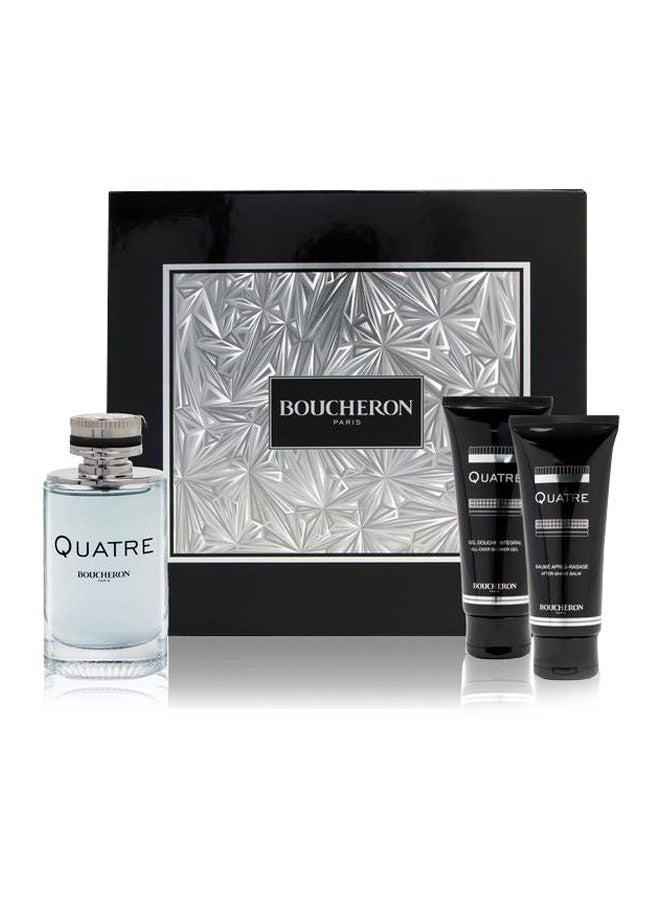BOUCHERON - 3-Piece Quatre Gift Set EDT 100ml, After Shave Balm 100ml, All Over Shower Gel 100ml - Image 1
