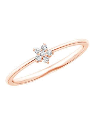 18 Karat Rose Gold Mini Cluster Diamond Ring - v1620453086/N47083101A_1