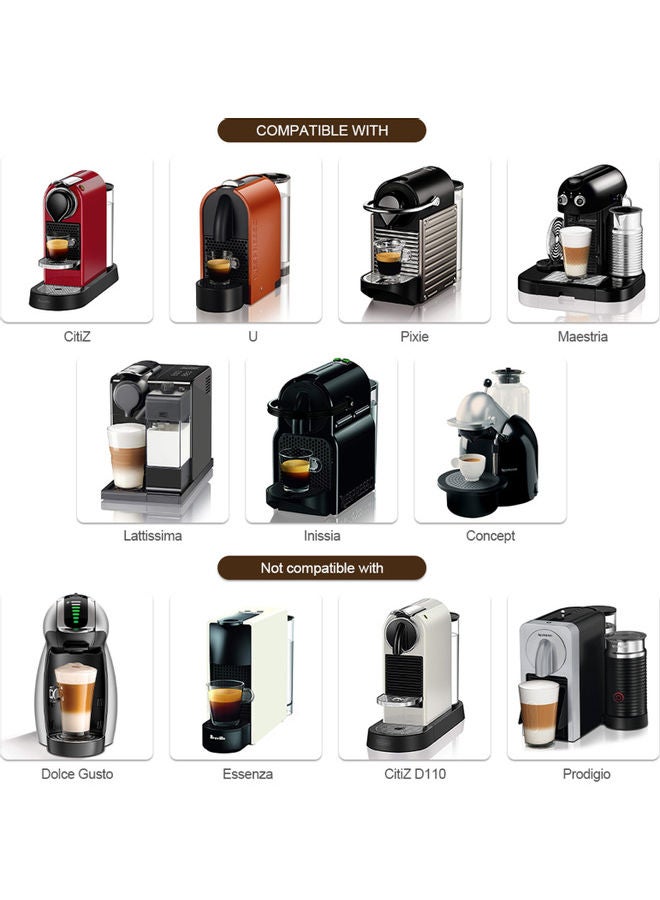 Stainless Steel Coffee Capsules with Spoon and Brush 0.0 W NA-H11345 Silver  - Image 2