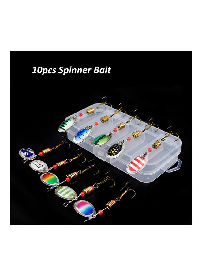 Generic 10-Piece Spinner Bait Fishing Lure 13x3x7cm  - Image 4