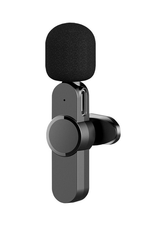 Wirelessly Microphone USB-C Plug And Play Clip-on Lapel Mic V8653-V Black - Image 3