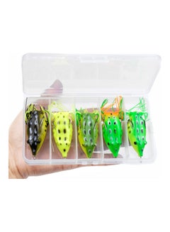 5-Piece Frog Lures Soft Fishing Kit 16.50x2x9cm - v1620468512/N47231912A_7