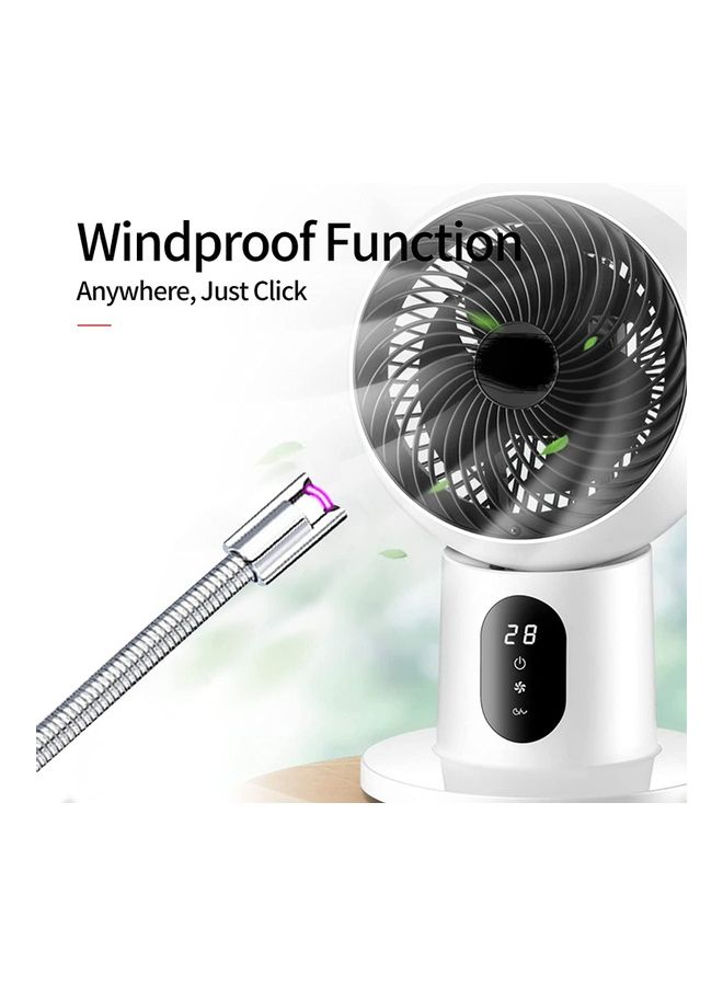 شو وو ولاعة كهربائية قابلة للشحن بمنفذ USB أسود/فضي - Image 2